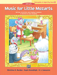 Music for Little Mozarts #1 Notespeller and Sight Play piano sheet music cover